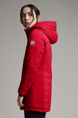 CAMP HOODED DOWN JACKET MATTE FINISH - RED